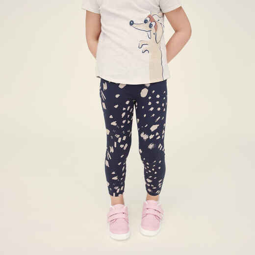 Baby Adjustable and Breathable Leggings 500 - Navy Blue