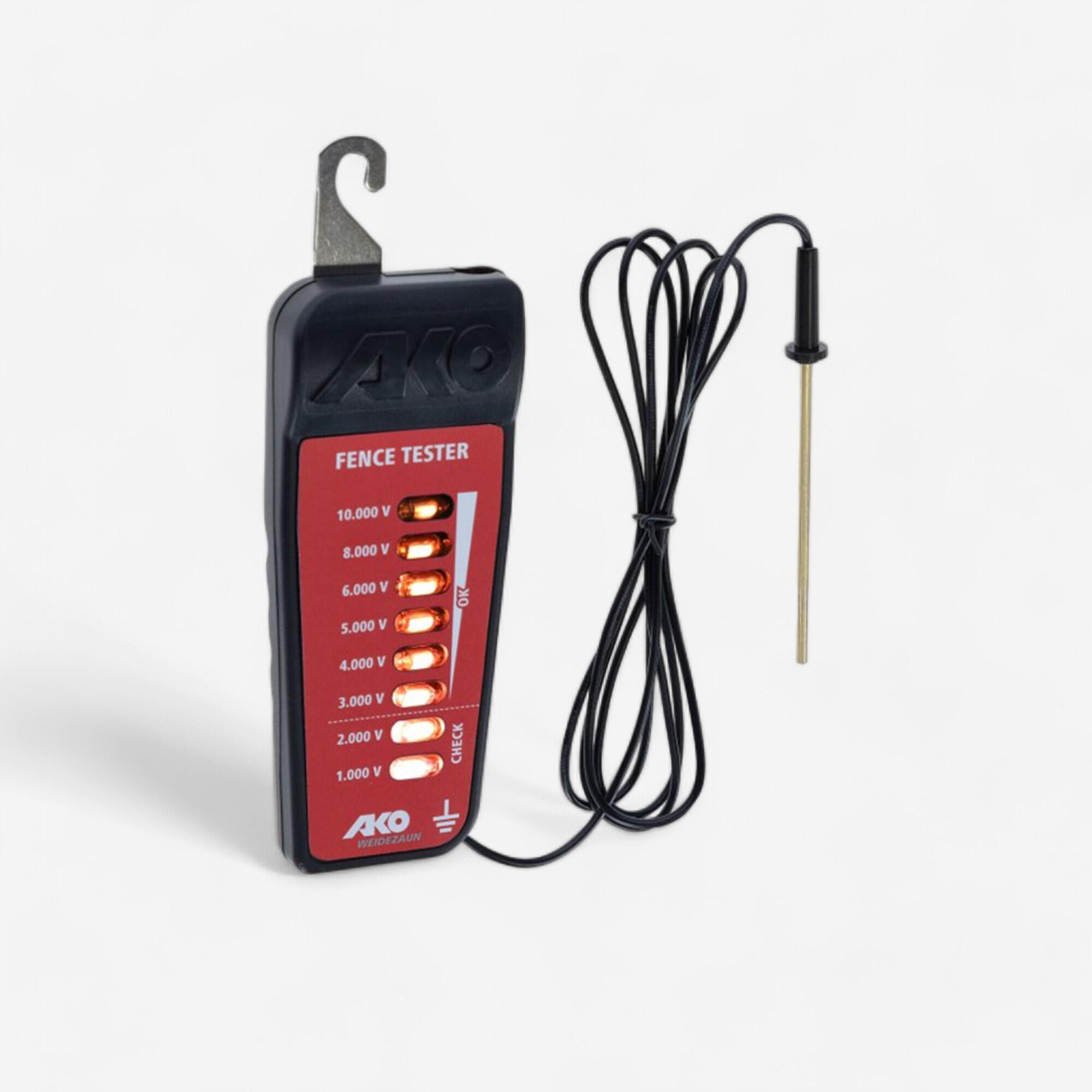 AKO Schrikdraadtester voor paardenweide 10 kV