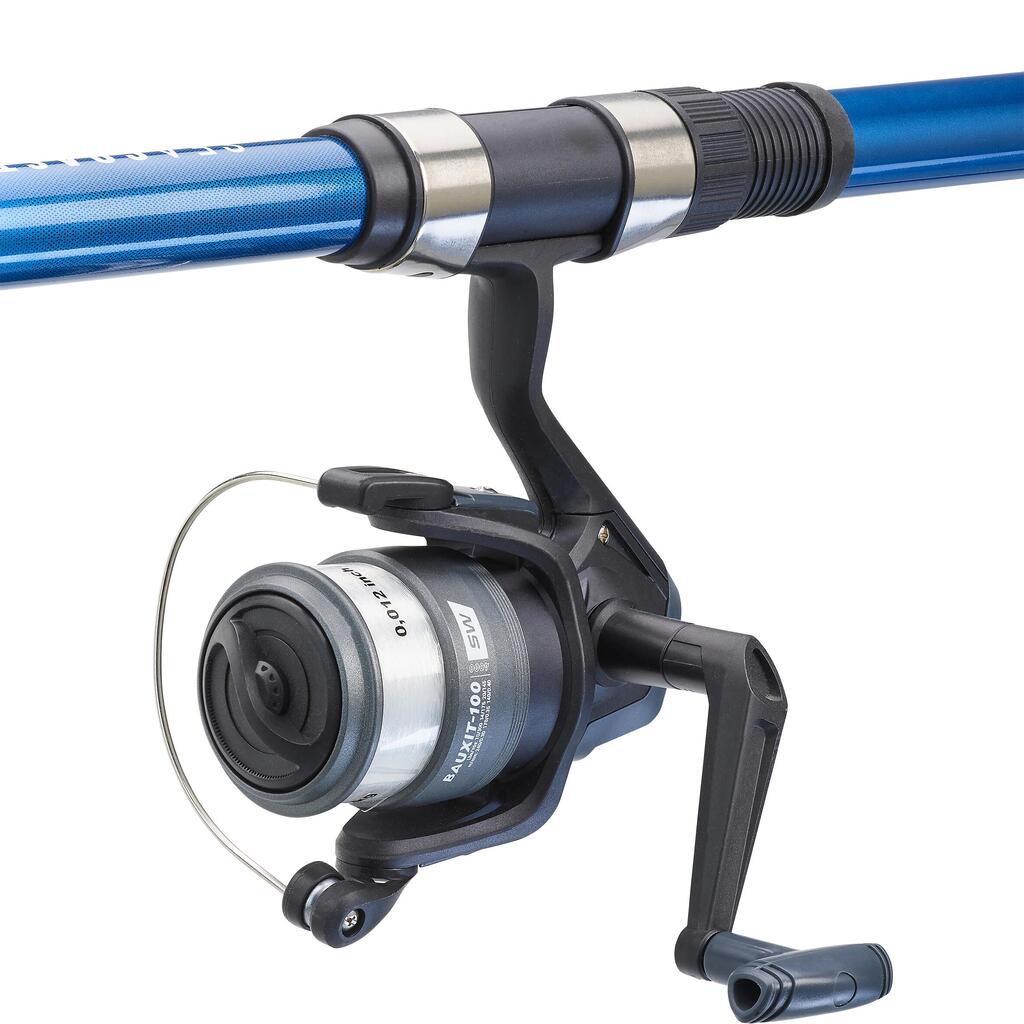 סט מוט וסליל לדייג ים SEACOAST 100 350 TELESCOPIC