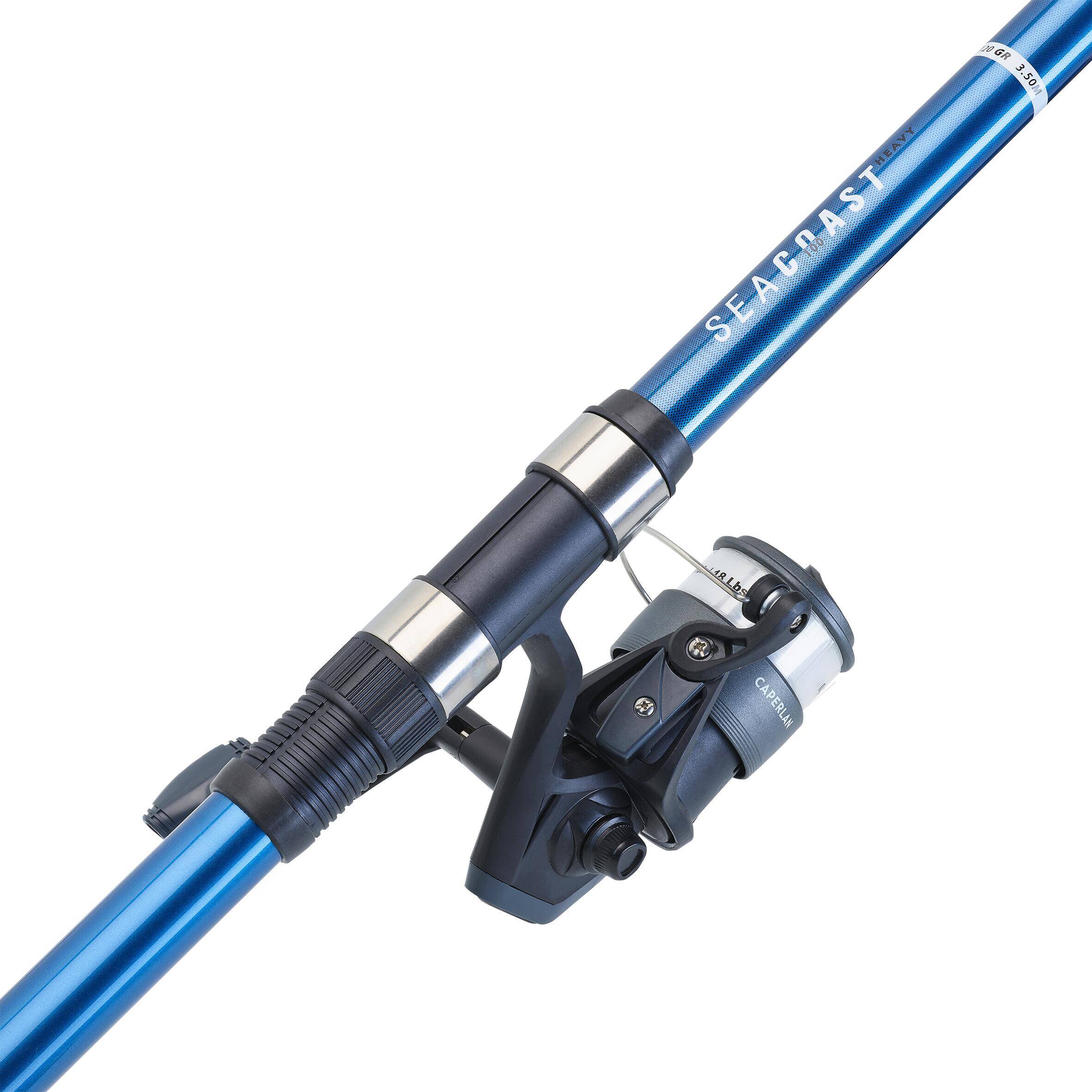 SEA FISHING LEDGERING SET rod and reel SEACOAST 100 350 TELESCOPIC -  3