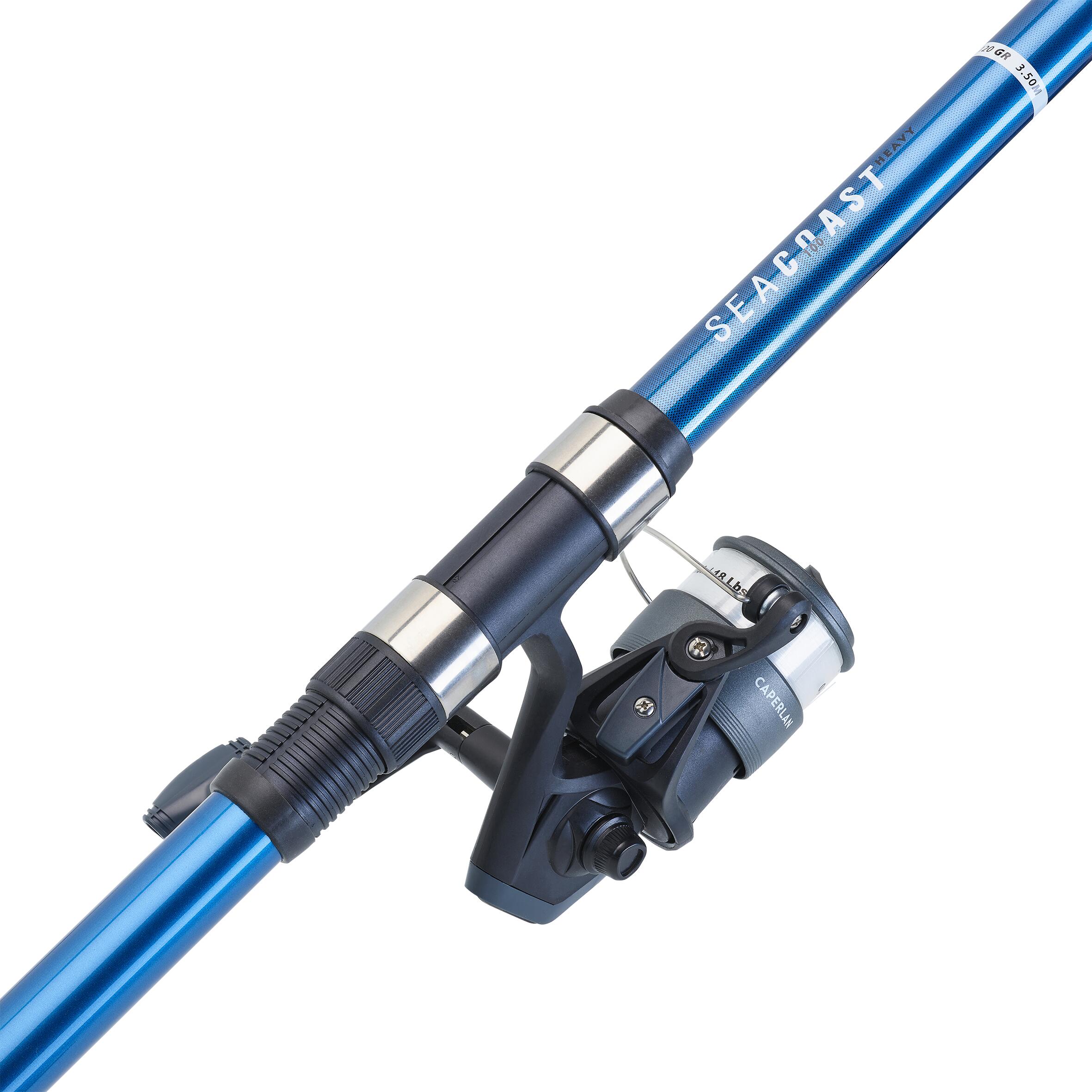SEA FISHING LEDGERING SET rod and reel SEACOAST100 350 TELESCOPIC 3/5