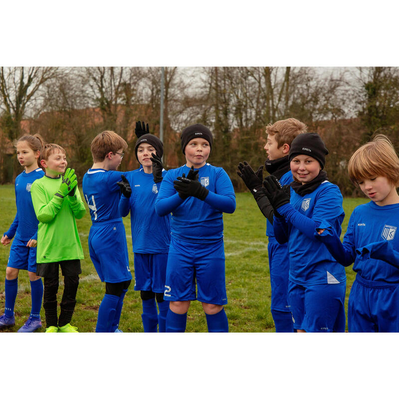 Voetbalmuts voor kinderen Keepwarm zwart