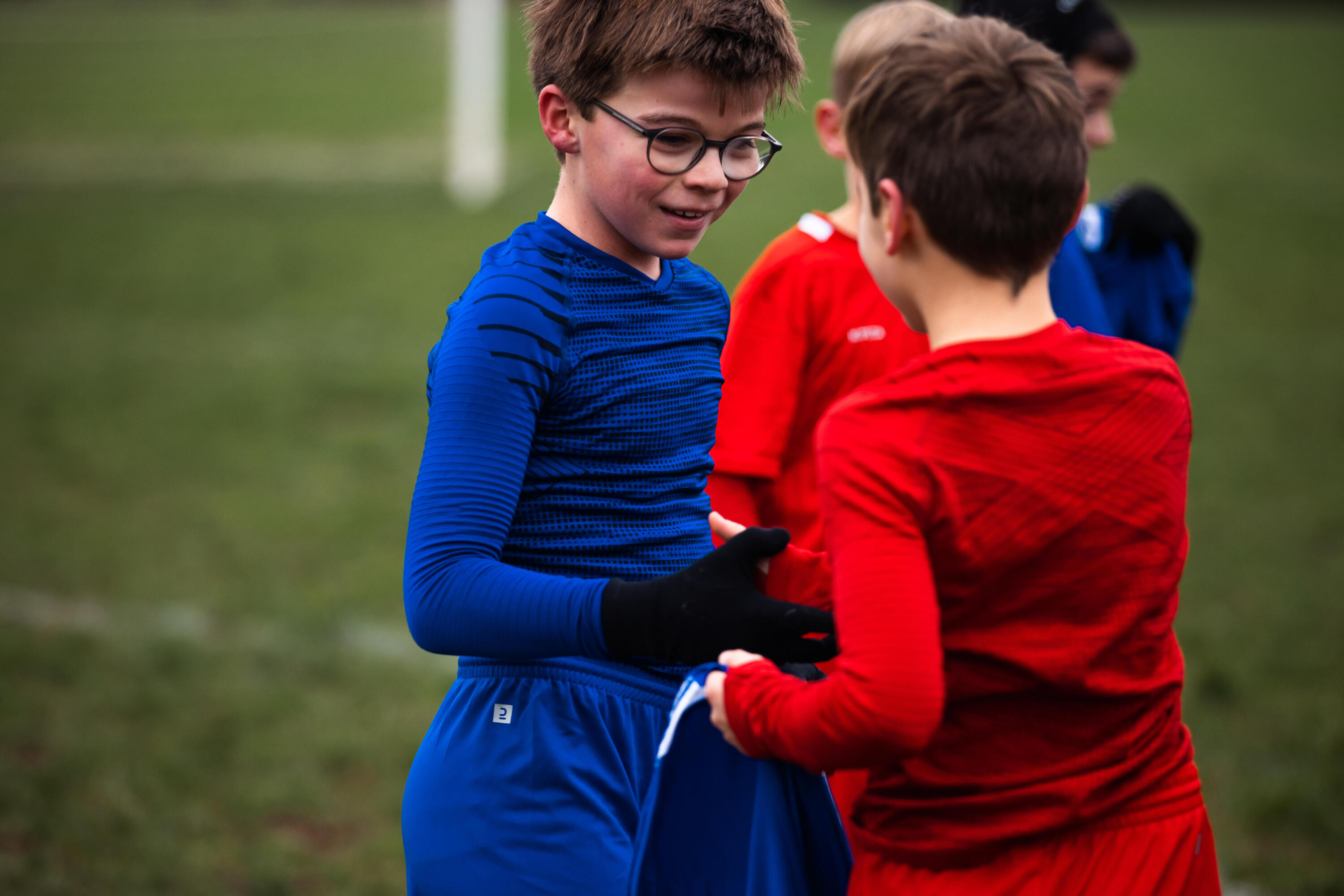Sous-maillot de foot thermique seamless manches longues enfant, Keepdry jaune 10/11