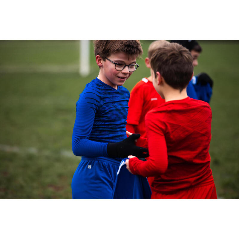 Bluză termică de fotbal, fără cusături, cu mânecă lungă, Keepdry Galben