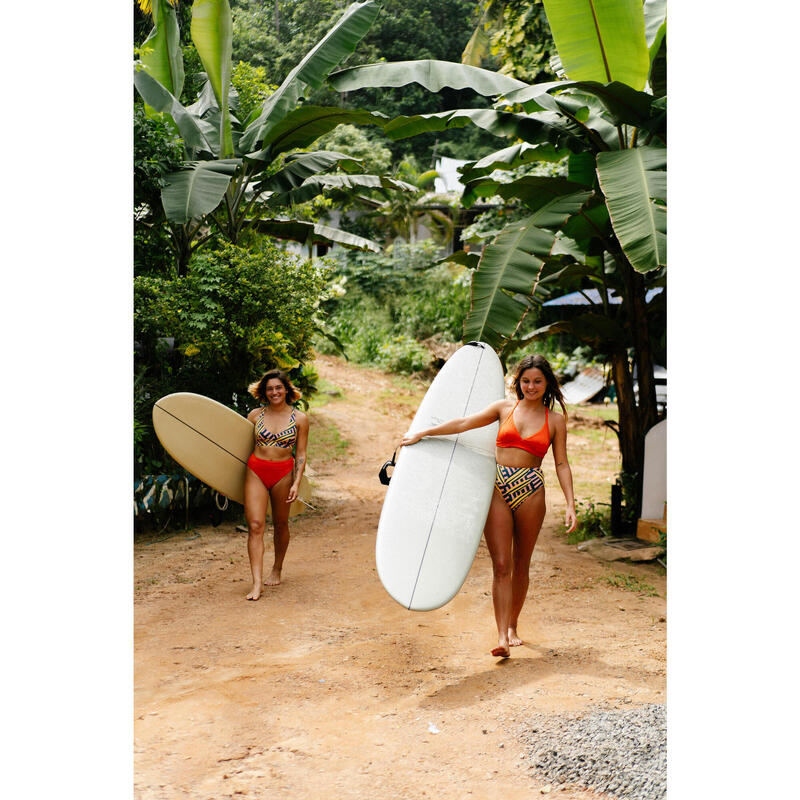 Bikinitop voor surfen Bea dubbele rugverstelling oranje