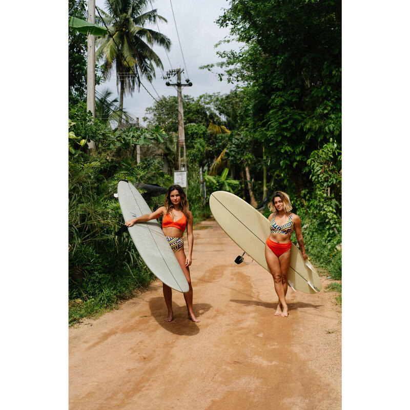 Bikinibroekje met hoge taille voor surfen dames Nora Cile