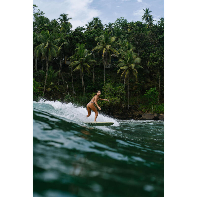 Badeanzug Damen gekreuzte Träger herausnehmbare Schalen Surfen - Andrea