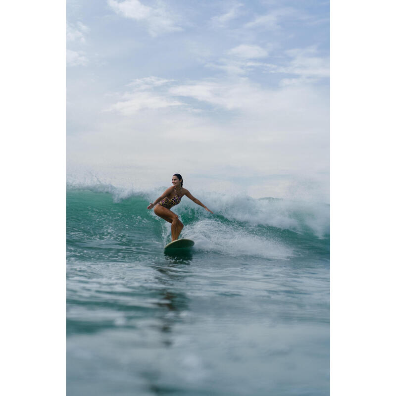 Badpak voor surfen dames Andrea Surf X-rug uitneembare pads