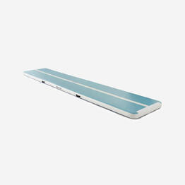 Tapis de gymnastique gonflable tumbling 6m, bleu
