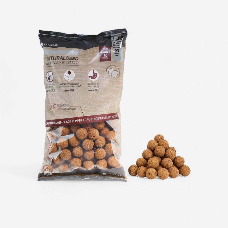 Kulki proteinowe Caperlan Naturalseed 24 mm 2 kg skorupiaki-czarny pieprz 