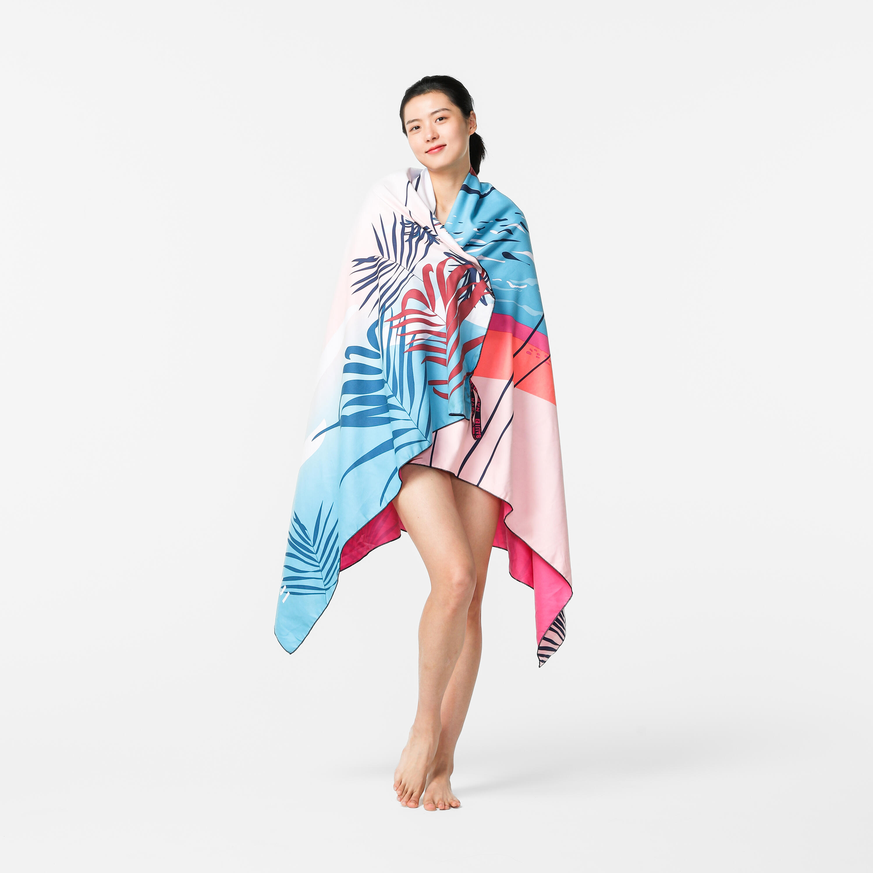 Serviette de bain en microfibre TG avec imprimé – 110 x 175 cm - NABAIJI