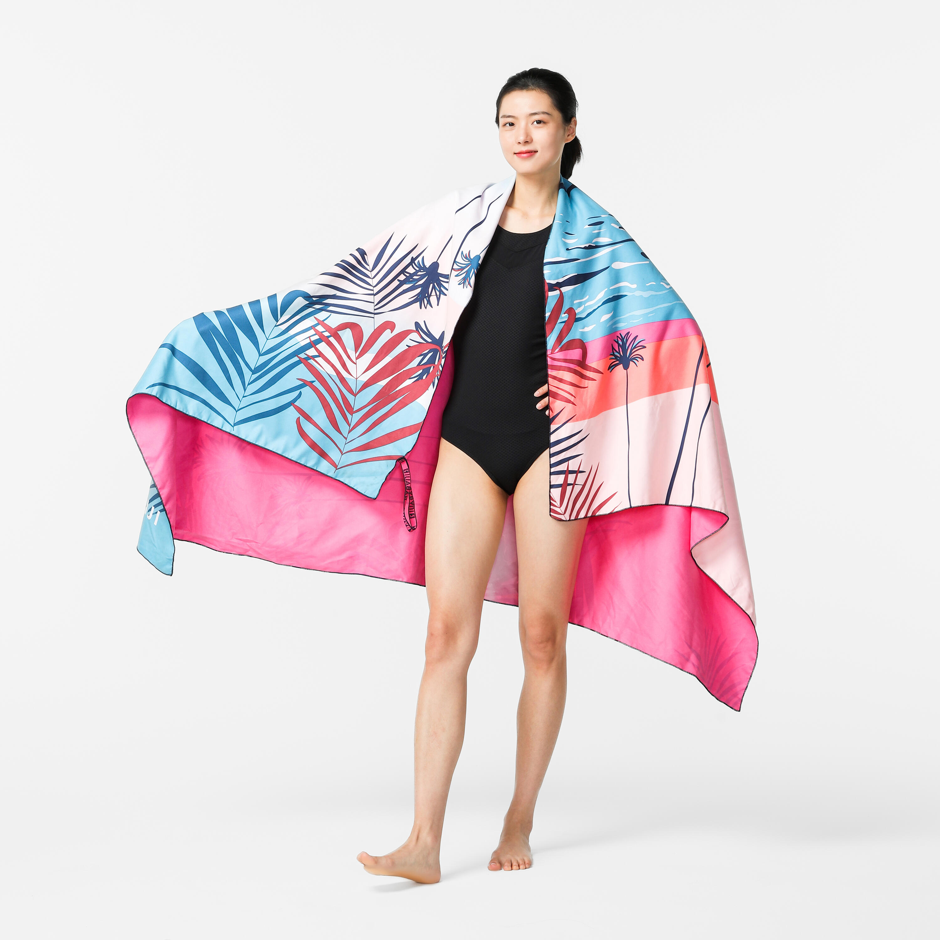 Serviette de bain en microfibre TG avec imprimé – 110 x 175 cm - NABAIJI