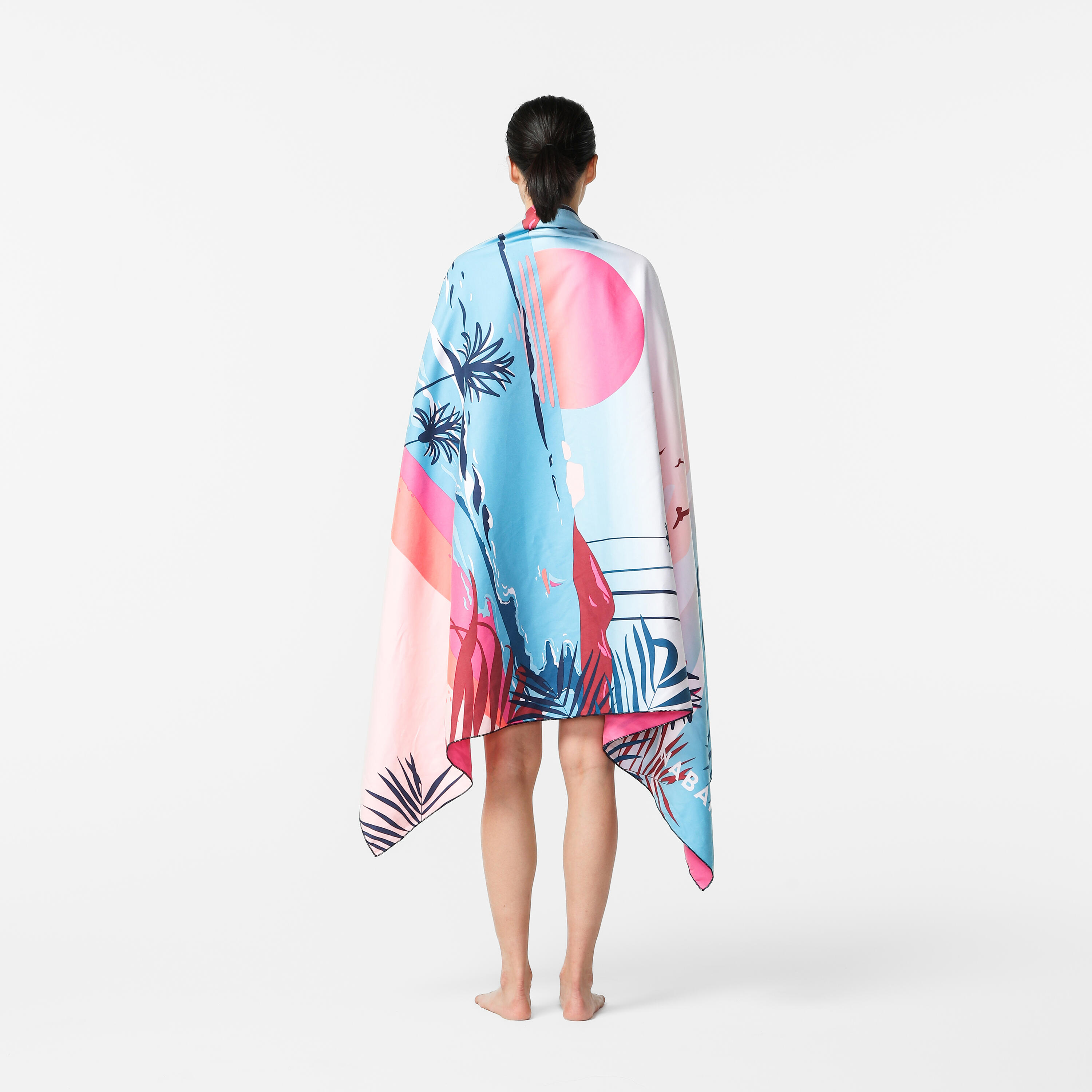 Serviette de bain en microfibre TG avec imprimé – 110 x 175 cm - NABAIJI