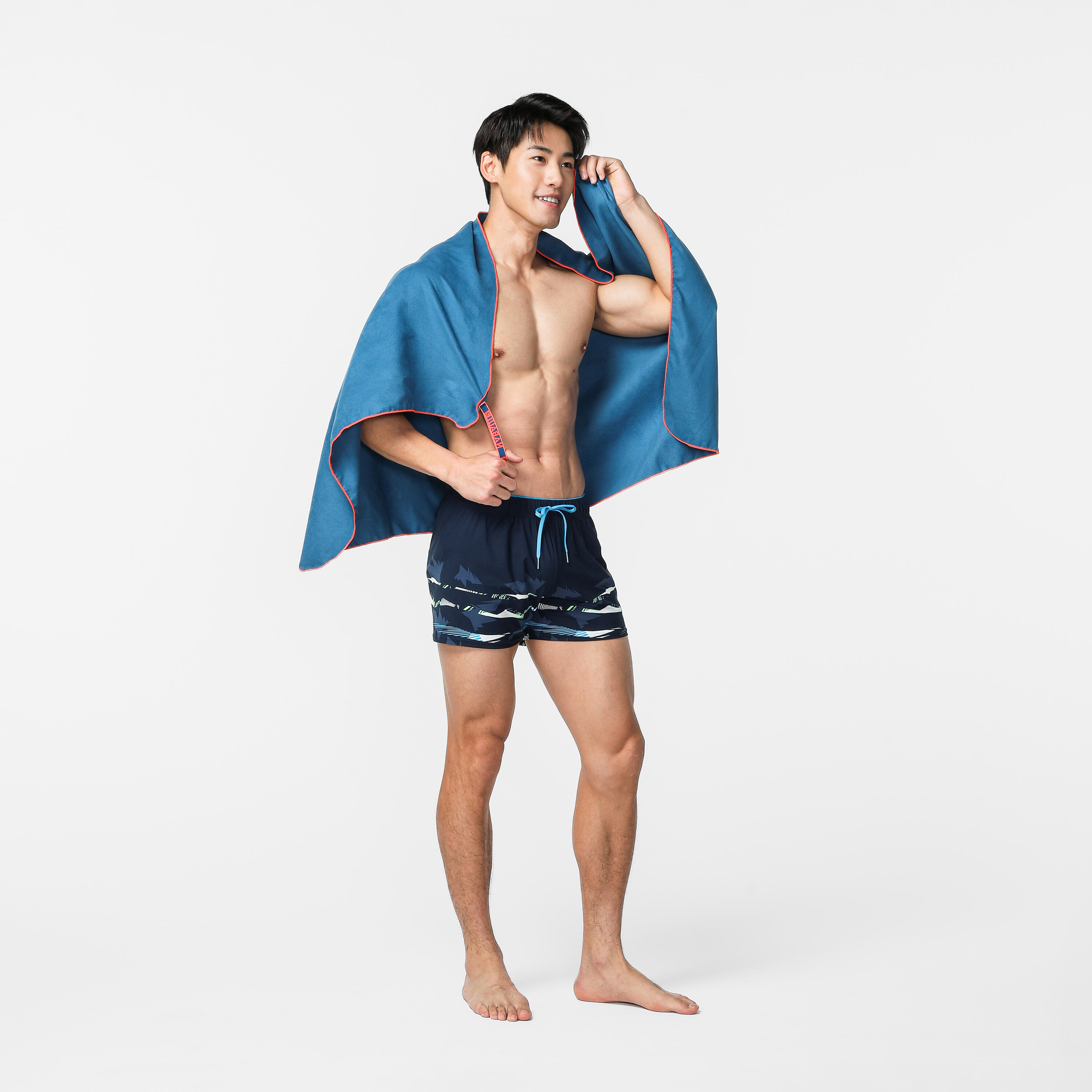 Swimming Microfibre Towel Size XL 110 x 175 cm - Blue 6/6