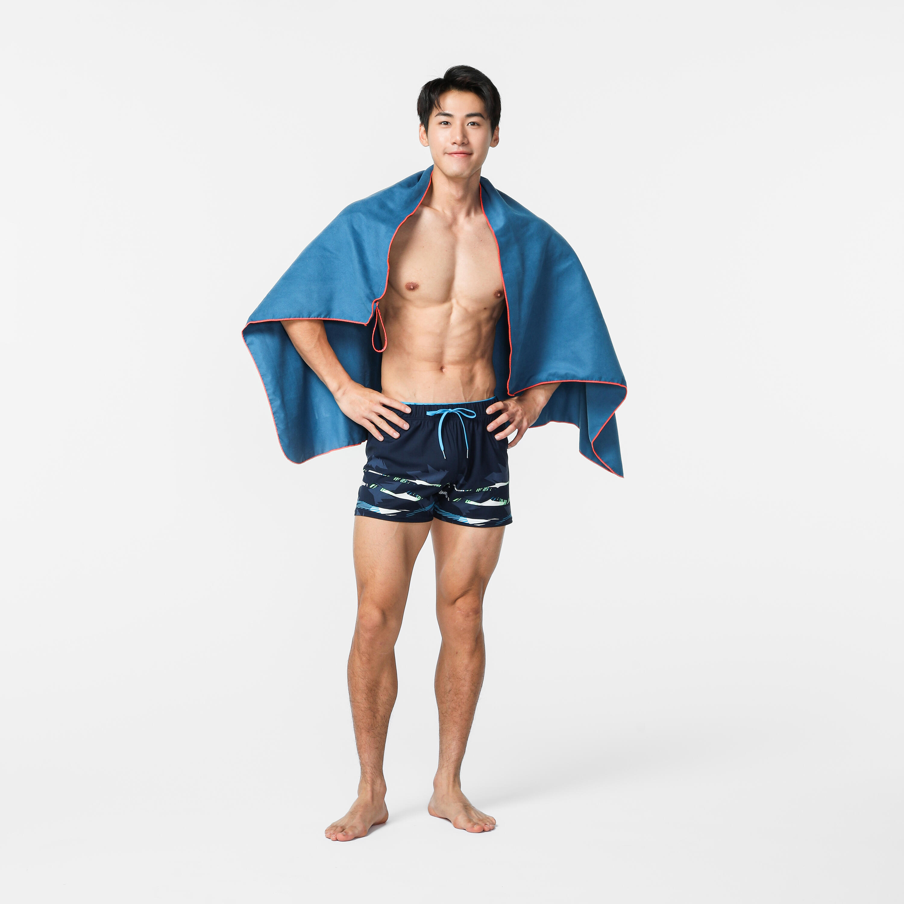 Swimming Microfibre Towel Size XL 110 x 175 cm - Blue 5/6