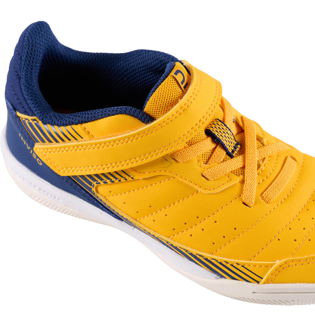Bērnu futsala apavi “Eskudo 500”, melni/dzelteni