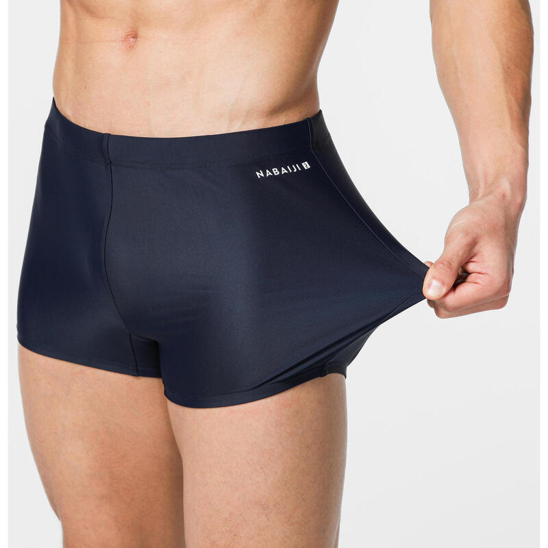 MEN'S SWIM BOXERS 100 BASIC - NAVY BLUE