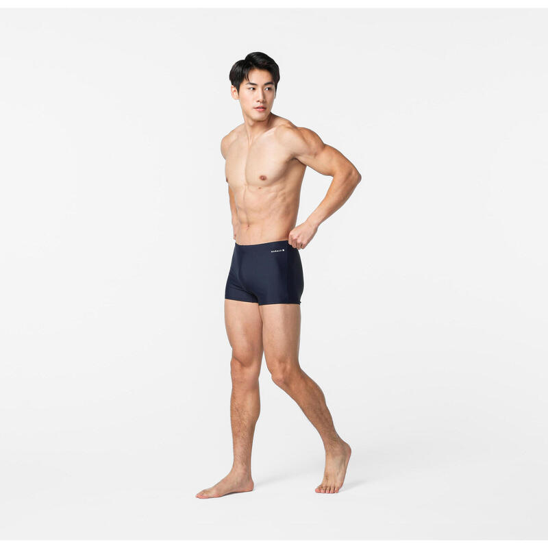 MEN'S SWIM BOXERS 100 BASIC - NAVY BLUE