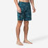 Men Swimming Shorts - Swimshort 100 Long - Bana Turquoise Navy Blue