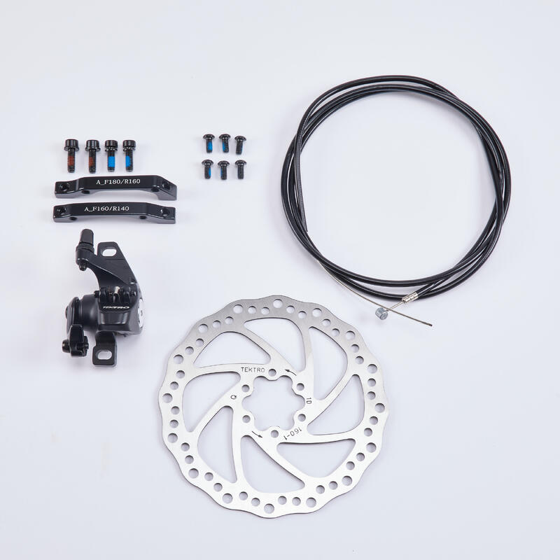 Frein vélo,Kit de freins à disque mécanique pour vtt,avec clip, dimension  160 180 mm - Type Front with HS1 160MM - Cdiscount Sport