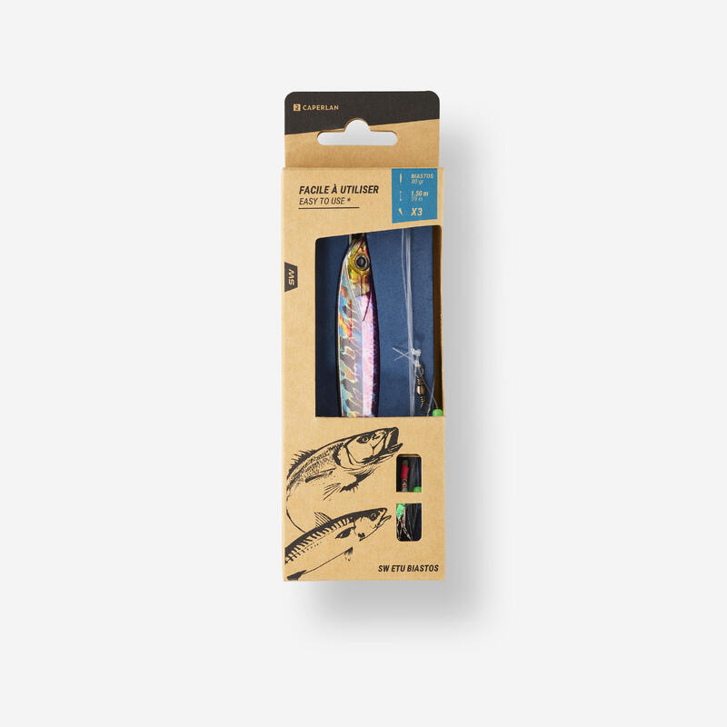 Kit sabiki + casting jig pesca in mare SW ETU BIASTOS 80g