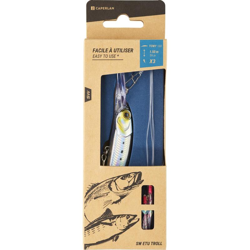 KIT ESTRALHO PRONTO PARA PESCAR PESCA DE ARRASTO NO MAR