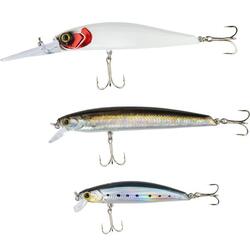 Leurre souple double combo black minnow offshore 9cm 10g