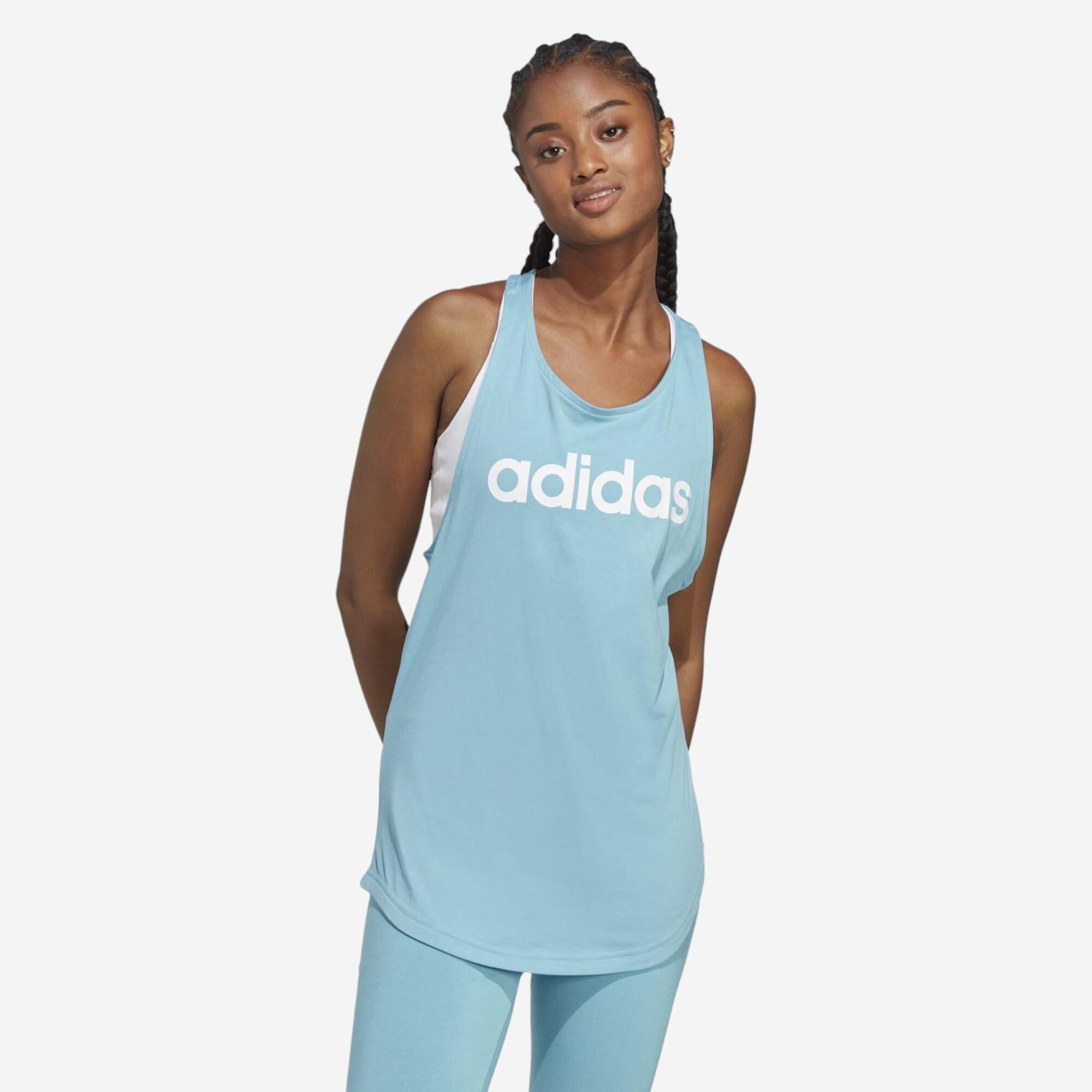 Adidas - Debardeur De Fitness Adidas Femme Bleu - Débardeur - Panoplies Training Adultes - Blanc-bleu - 32 3xs - Decathlon