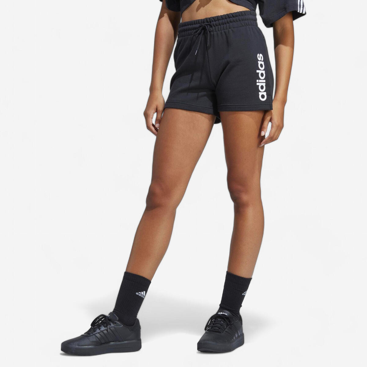 SHORT DE FITNESS ADIDAS FEMME NOIR