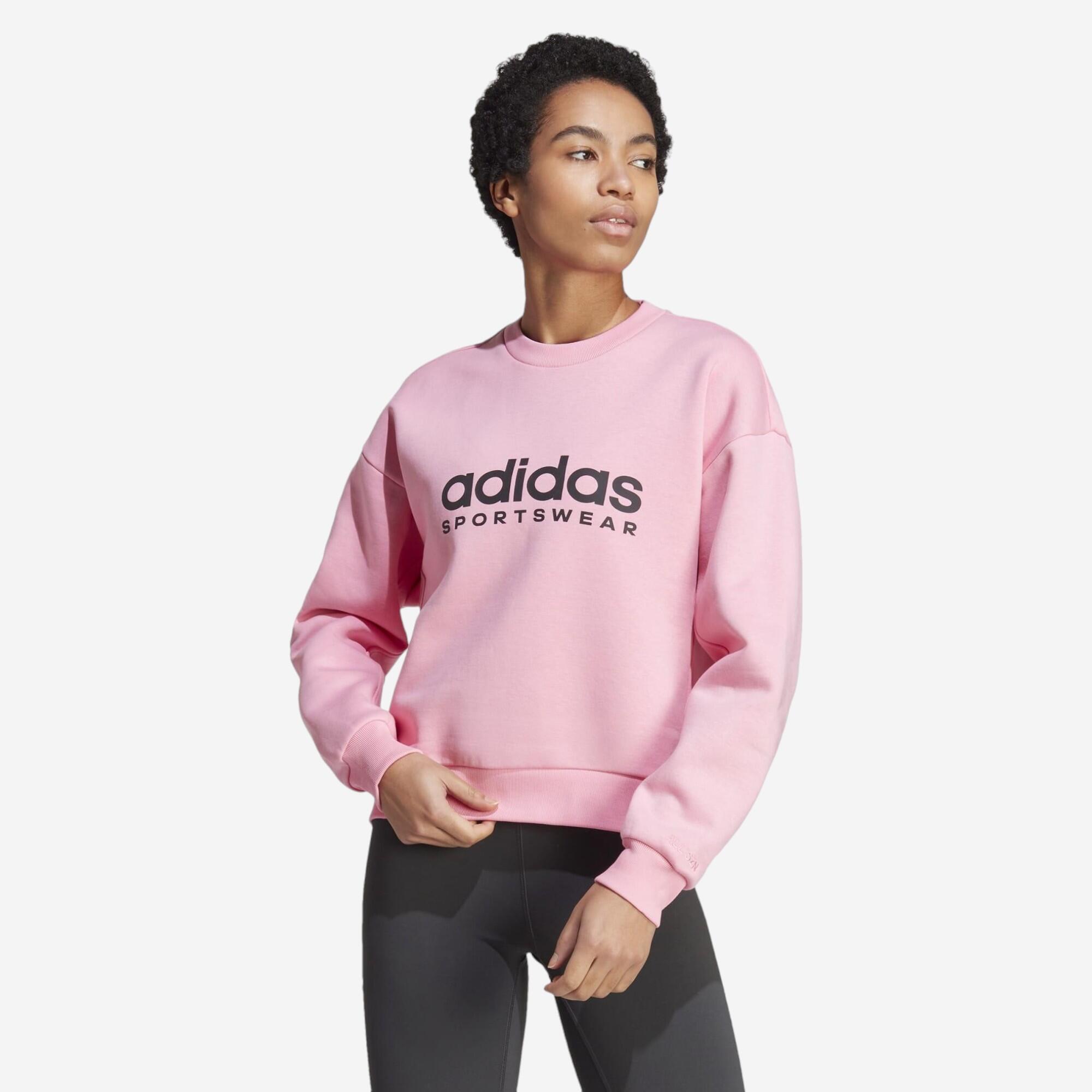 Felpa rosa sales adidas donna