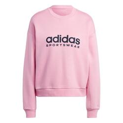 Felpa donna fitness ADIDAS misto cotone rosa ADIDAS