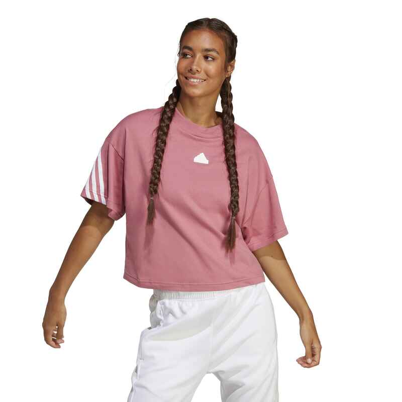 stap in favoriete zag Adidas T-Shirt Damen - Future Icons rosa ADIDAS - DECATHLON