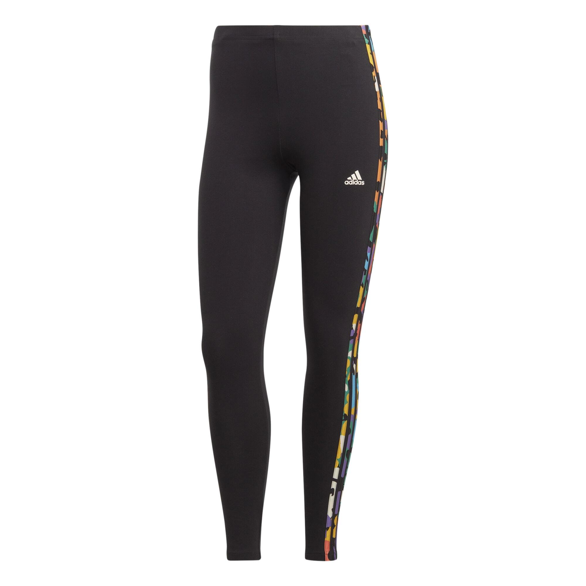 Women's Fitness Leggings - Floral Print/Black 5/5