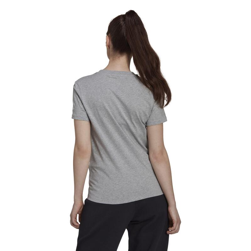 Adidas T-Shirt Damen - slim grau
