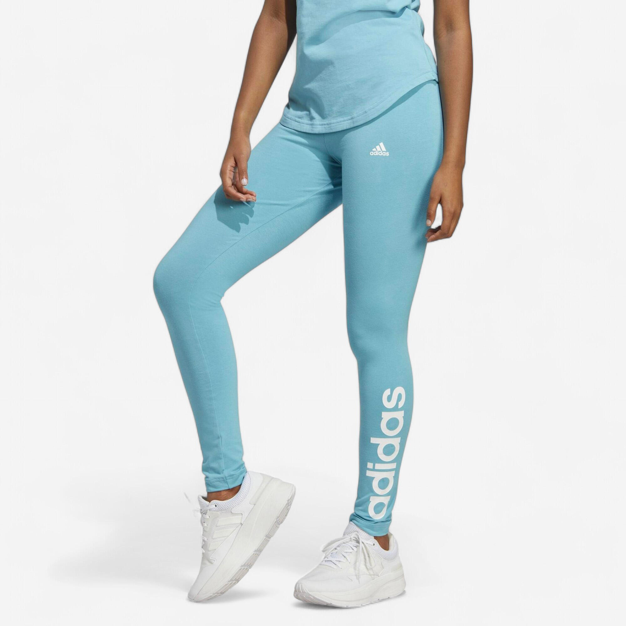 LEGGING DE FITNESS ADIDAS FEMME BLEU ADIDAS Decathlon