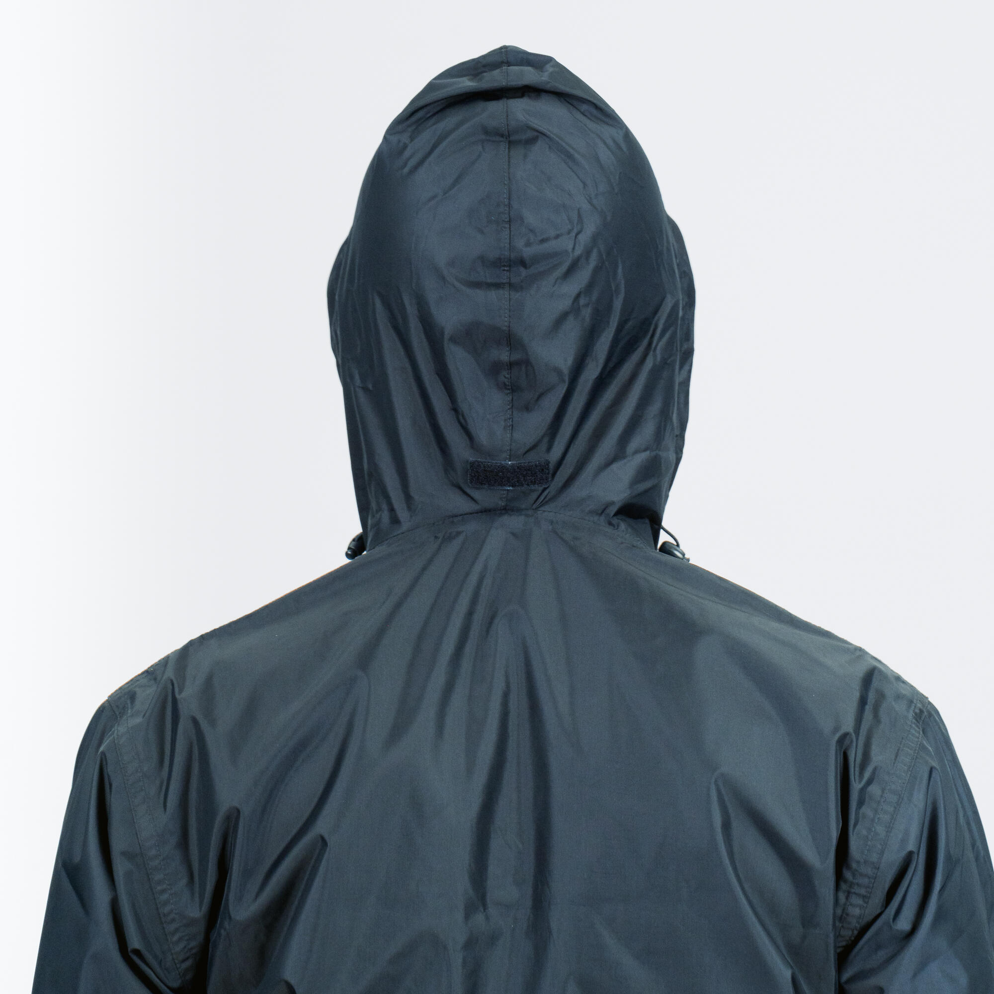 Men Full Zip Rain Jacket with Storage Pouch Blue - NH100