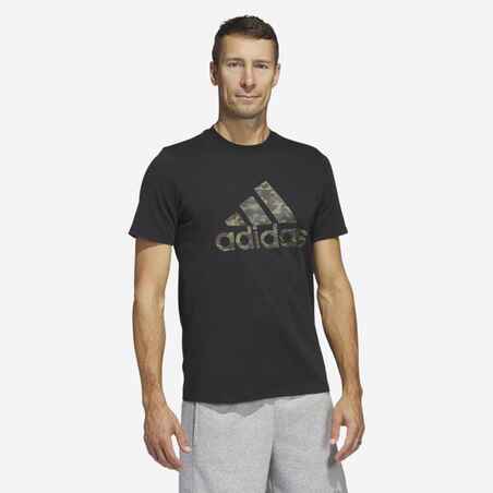 МЪЖКА ТЕНИСКА ЗА ФИТНЕС ADIDAS, ЧЕРНА