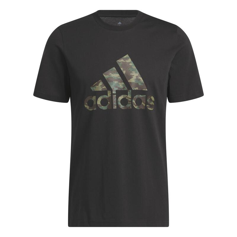 Adidas T-Shirt Herren - Camo schwarz