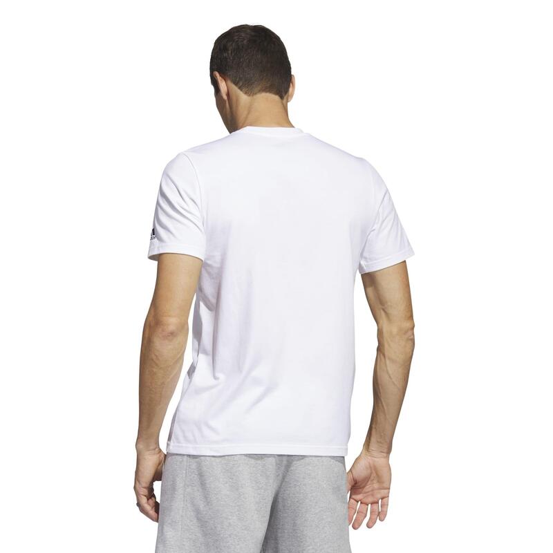 Camiseta Fitness Soft Training adidas Hombre Blanco