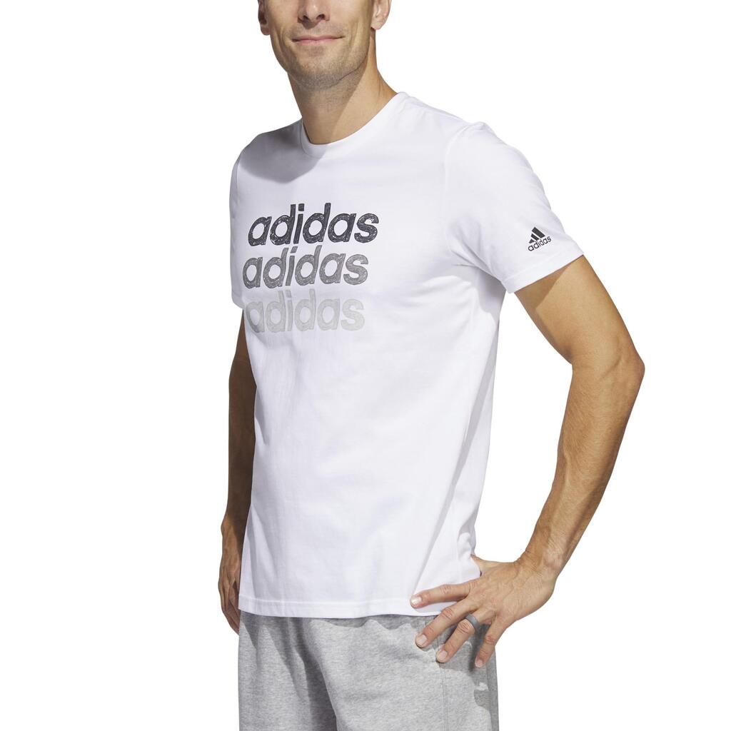 Men's Low-Impact Fitness T-Shirt - White