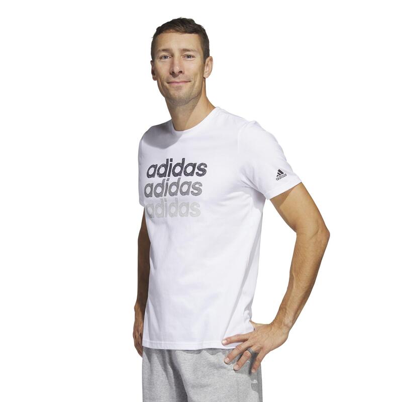 Camiseta Fitness Soft Training adidas Hombre Blanco