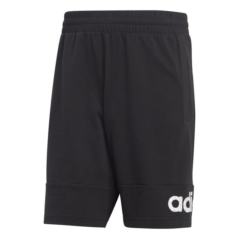 Pantalon scurt Fitness Adidas Negru-Alb Bărbați 