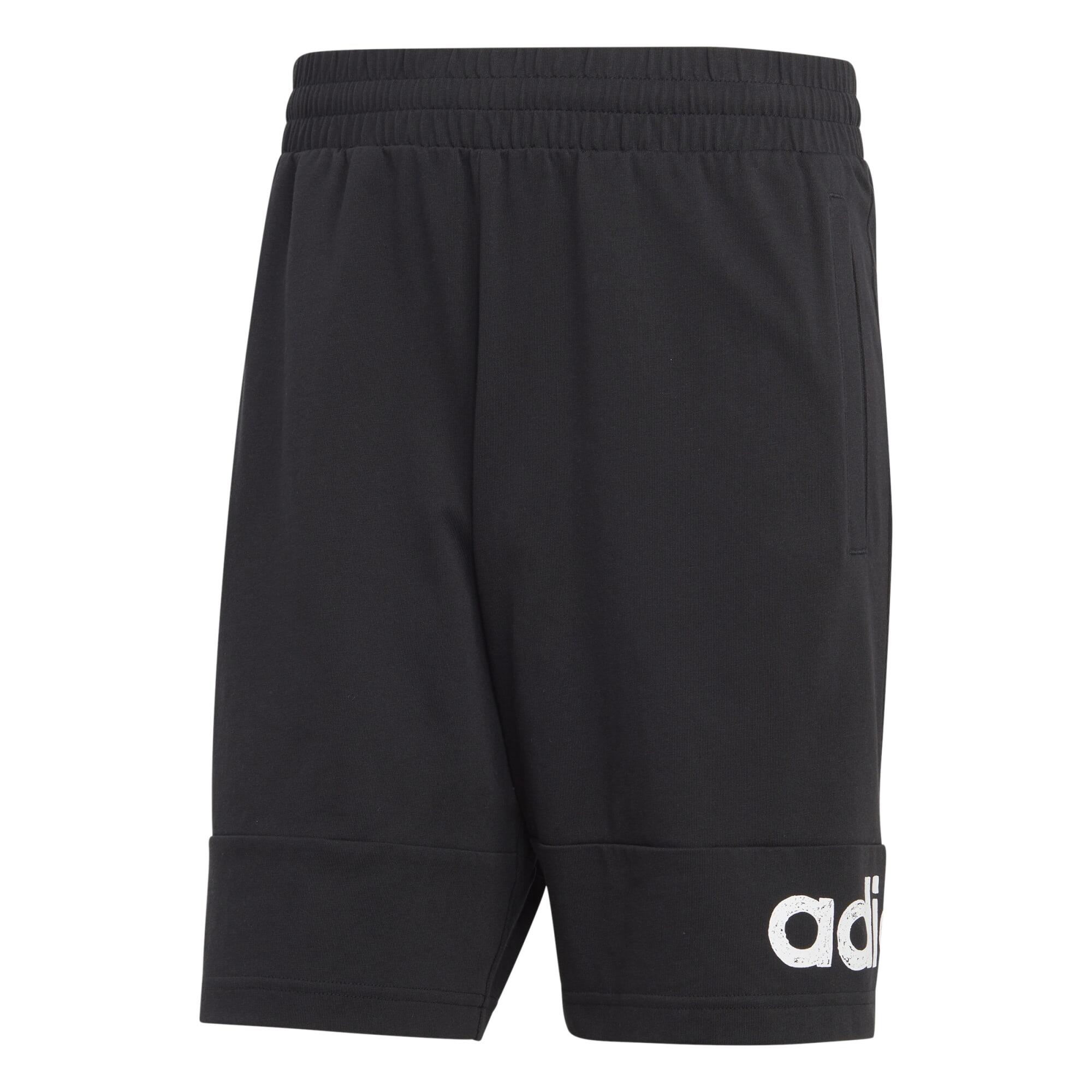 FITNESS SHORTS ADIDAS MEN BLACK WHITE