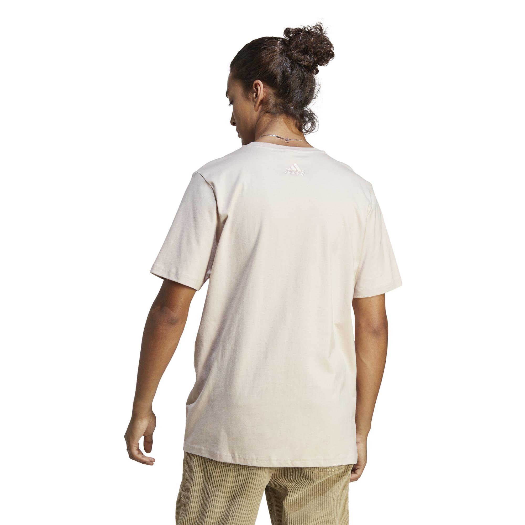 T-SHIRT DE FITNESS ADIDAS HOMME TAUPE 4/5