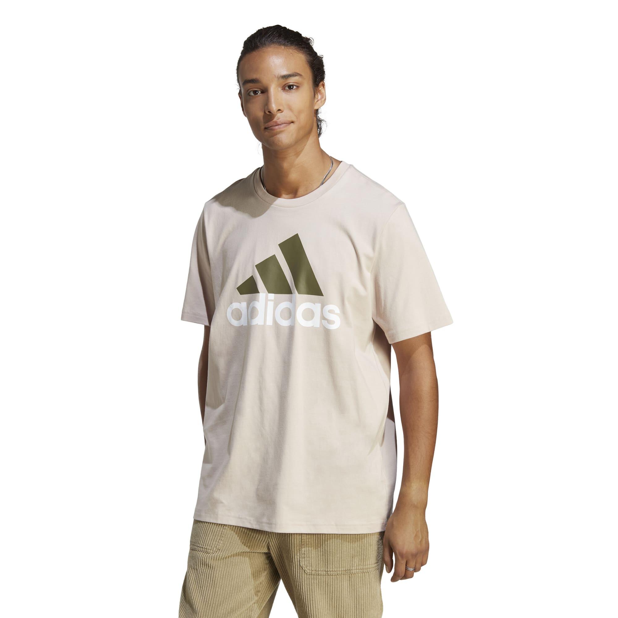 T-SHIRT DE FITNESS ADIDAS HOMME TAUPE 3/5