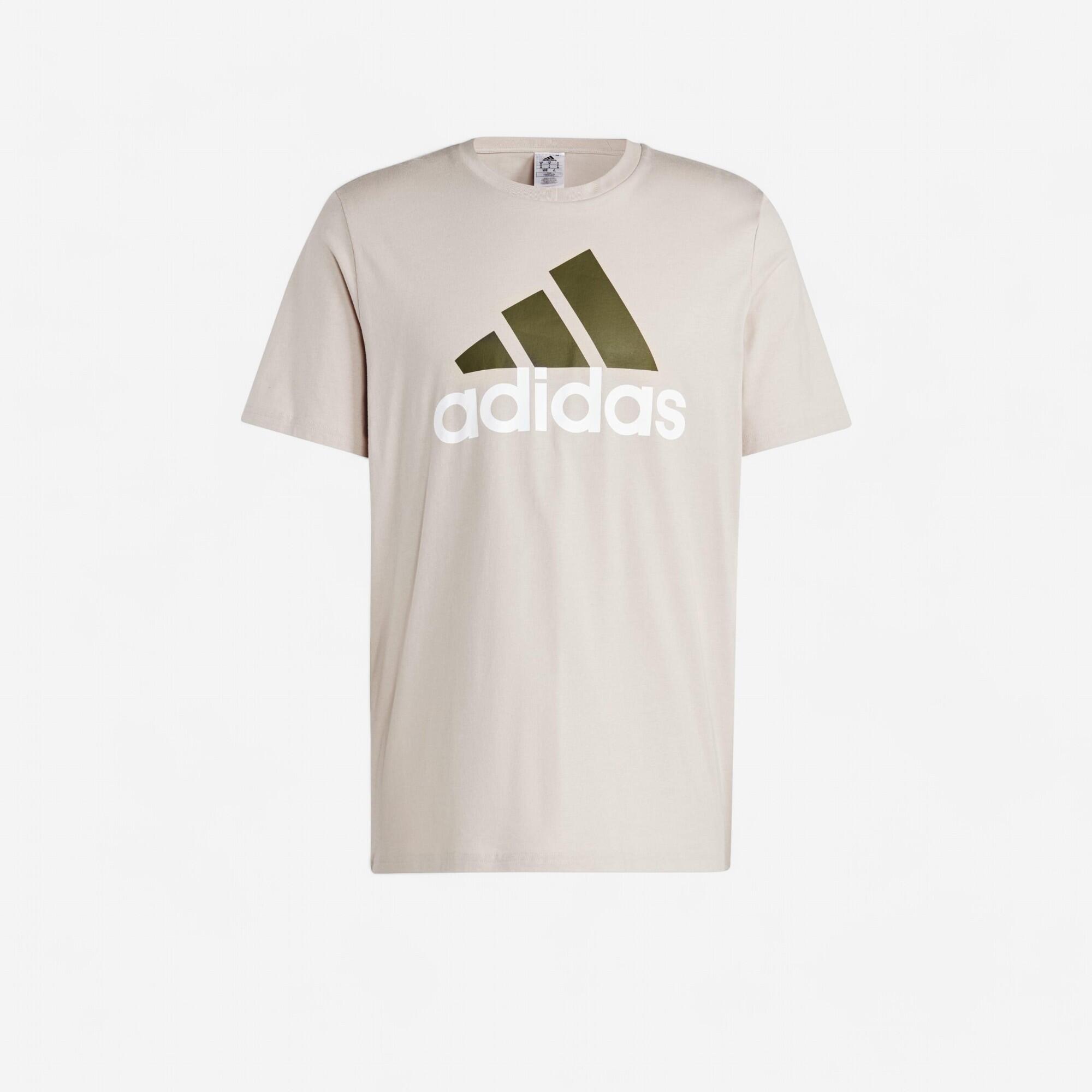 T-SHIRT DE FITNESS ADIDAS HOMME TAUPE 1/5