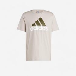 T-SHIRT DE FITNESS ADIDAS HOMME TAUPE