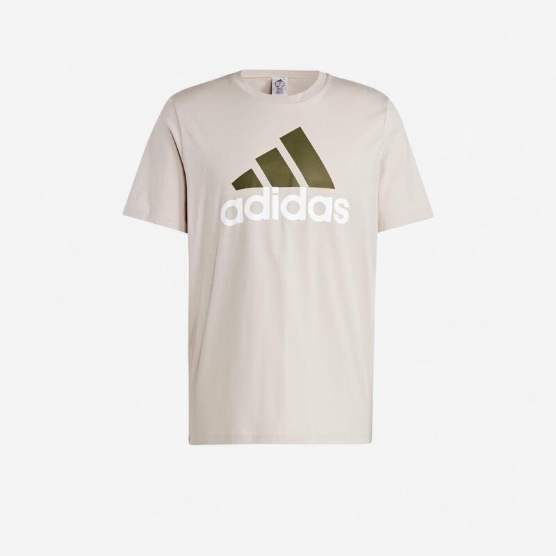 T-SHIRT DE FITNESS ADIDAS HOMME TAUPE