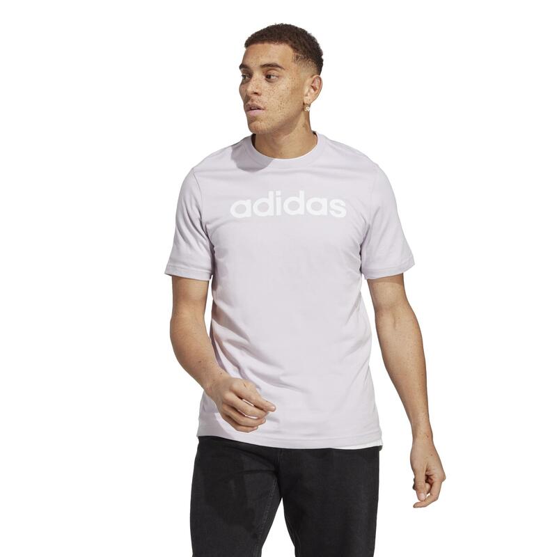 Camiseta Fitness adidas Hombre Plata
