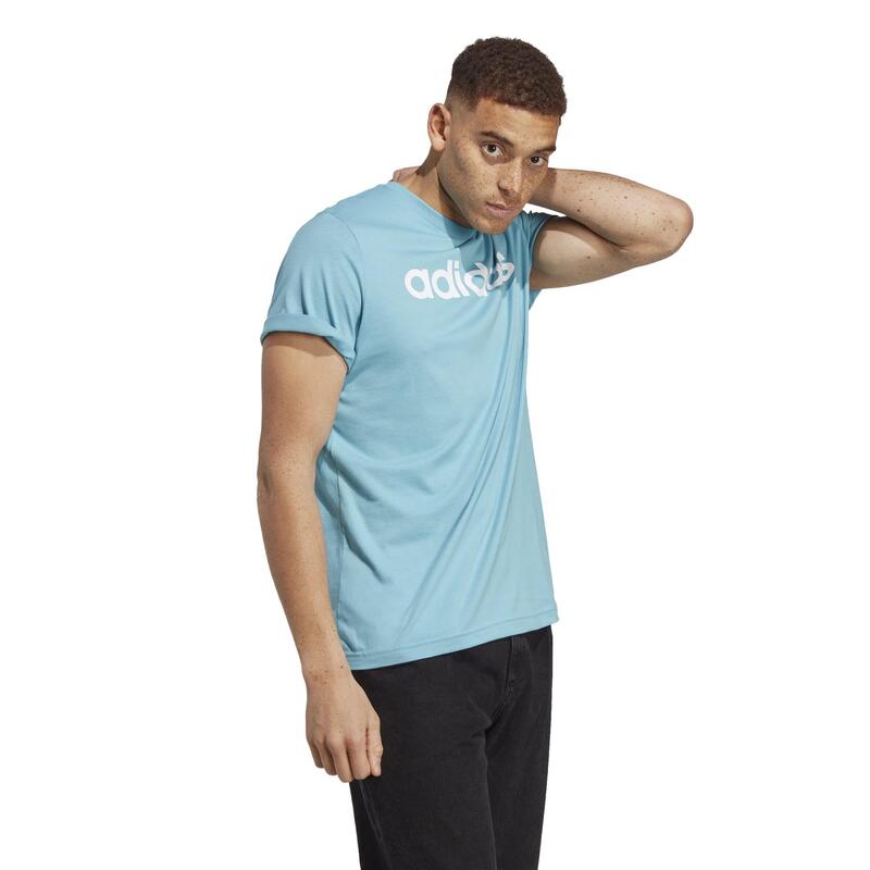 Camiseta Fitness adidas Hombre Azul